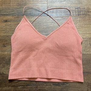 Jed North Glitter Crop Top Small Womens Athletic Brallette Bra Small